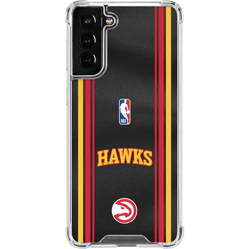 NBA Atlanta Hawks Jersey Galaxy S21 FE Clear Case